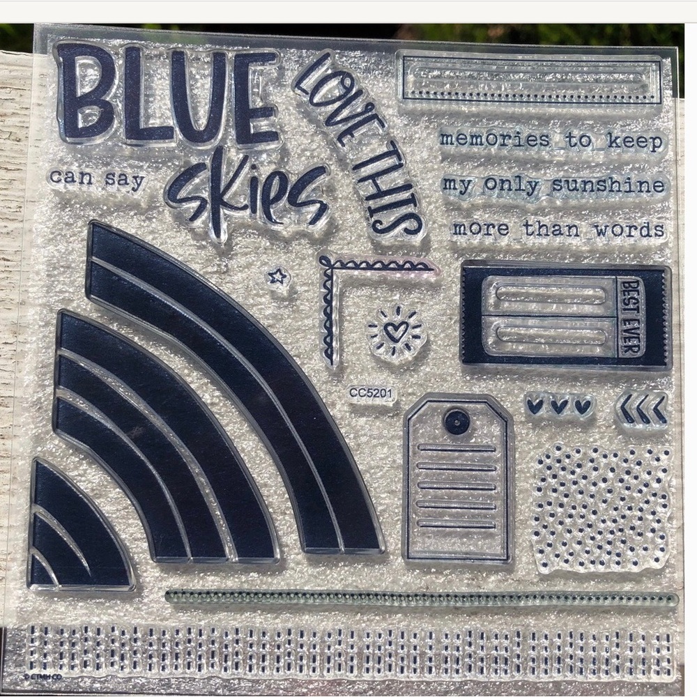 Blue Skies Clear Stamps